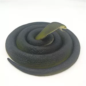 Neu 140 cm große realistische Gummischlangen Trickspielzeug Simulation Schlange Gummi - Bild 1 von 15