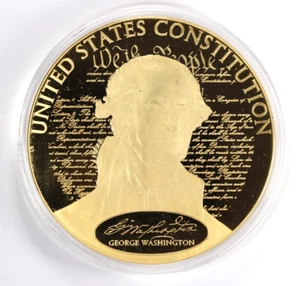 2014 George Washington Founding Fathers Commemorative Proof 70mm American Mint - Picture 1 of 3