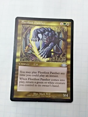 MTG Fleetfoot Panther Planeshift 108/143 Regular Uncommon - Some Edge Wear -Pics - Image 1 of 4
