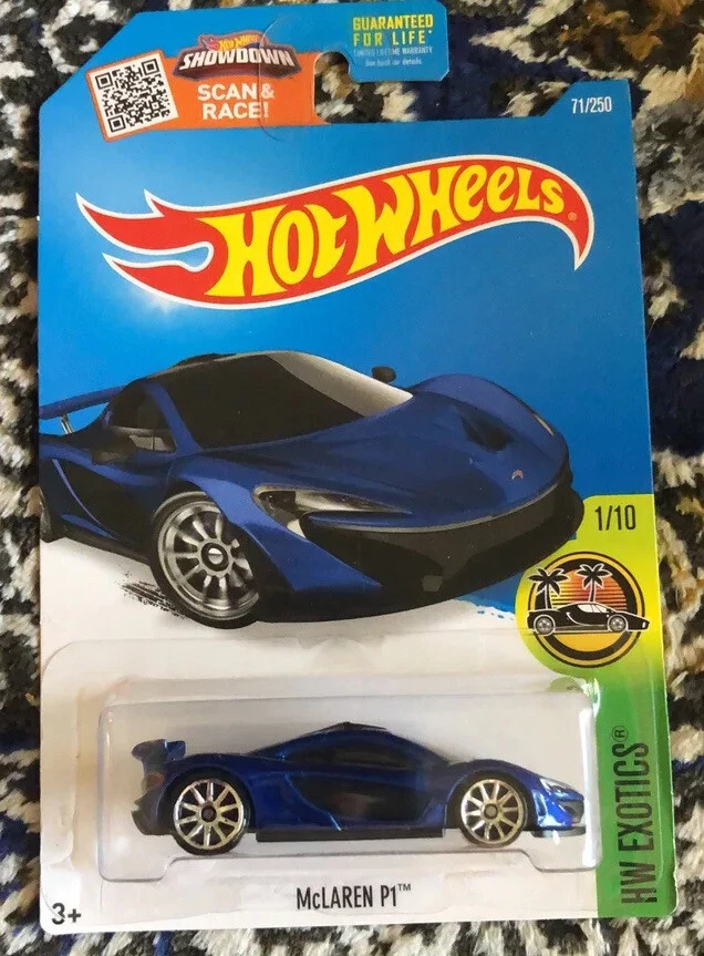 Hot Wheels McLaren P1 #71/250 1/10 Blue HW Exotics - Image 1 of 1