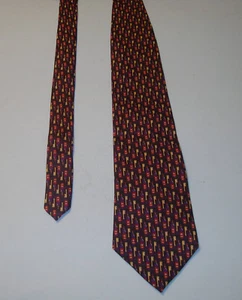 Christian Dior Herren-Krawatte aus 100 % Seide Neuheit Made in USA Weinflasche 59" - Bild 1 von 4
