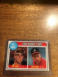 1990 Baseball Cards Magazine # 14 Rookie Stars Andy Benes & Steve Avery