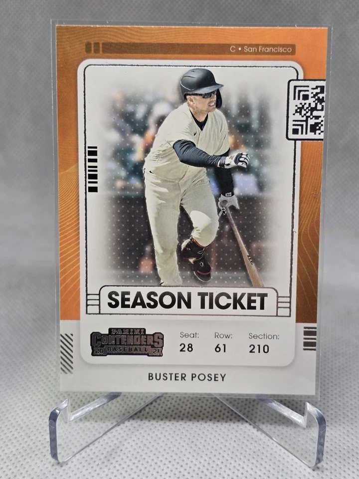 2021 Panini Contenders Season Ticket #34 Buster Posey - San Francisco Giants - Image 1 of 4