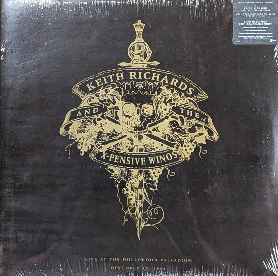 KEITH RICHARDS and THE X-PENSIVE WINOS Live at the Hollywood Palladium 2LP Red - Image 1 of 1