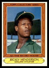 1985 Topps Woolworth All-Time Record Holders #17 Rickey Henderson Oakland A's
