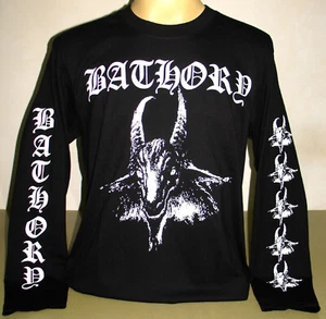 Camiseta Bathory Primer Álbum Cabra Mangas Largas Talla S M L XL 2XL 3XL Negro Metal - Imagen 1 de 2