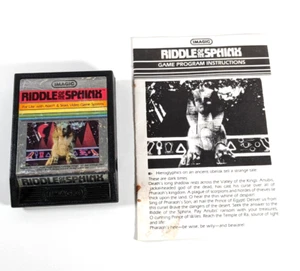 Cartuccia video Atari 2600 Riddle Of The Sphinx testata/funzionante originale con manuale - Foto 1 di 5