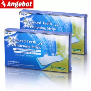 56 Strips Zahnweiß Zahnaufhellung Streifen Whitestrips Weiss Zähne Bleaching - Bild 1 von 6