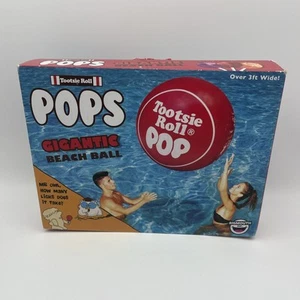Rare 2015 3 Foot Wide Tootsie Roll Pop Inflatable Gigantic Beach Ball - Picture 1 of 7