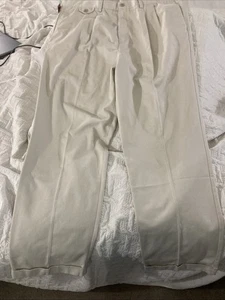Dockers Pleated-cuffed Original Khaki Pant Men’s Size 42/34 Relaxed Fit NWT - Picture 1 of 7