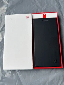 *RARE ITEM*OnePlus One A0001 Genuine Flip Cover Case Black - Picture 1 of 10