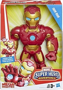 MARVEL SUPER HERO ADVENTURES MEGA MIGHTIES IRON MAN 10" - Picture 1 of 3