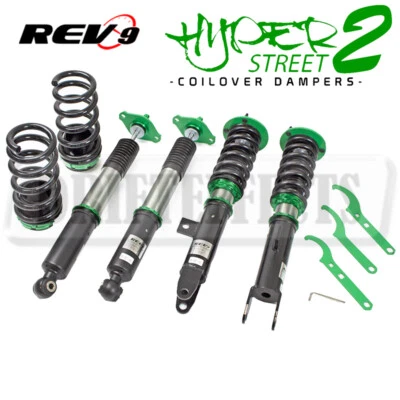 Kit de 2 bobinas amortiguadoras Rev9 Hyper-Street puntal para Dodge Challenger 2008-10 tracción trasera Foto 1 de 4