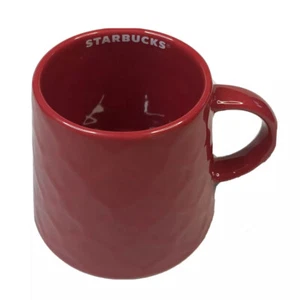 2015 Starbucks Kaffeebecher rot 16 Unzen Tee Diamant geometrisches Muster - Bild 1 von 6