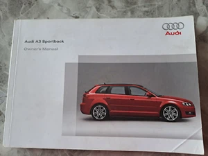 GENUINE AUDI A3 SPORTBACK 2008 2012 HANDBOOK / OWNERS MANUAL 265 PAGES - Picture 1 of 2