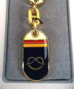 Christian Dior Schlüsselanhänger Paris-New York Vintage Brezel Seil vorne orig Box Neu - Bild 1 von 11