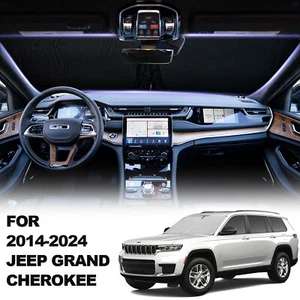 Custom Fit 2014-2024 Jeep Grand Cherokee Front Windshield Sun Shade Shield Cover - Picture 1 of 12