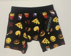 Mens Boxer Brief Shorts Novelty Underwear Stretch Emoji Comfort - Picture 1 of 5