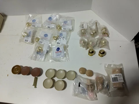 Lot Vintage  Brass color Drawer Knobs / Pulls handles dresser drawer cabinet mix Cover