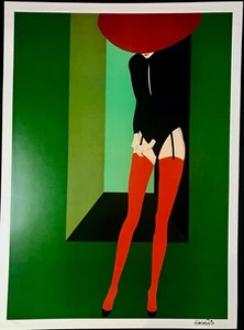 Amleto Dalla Costa, "Pantalones Rojos", litografía offset facsímil, firmado - Imagen 1 de 3