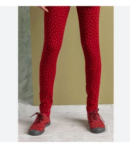 GUDRUN SJODEN PYTTE sz M legging stretch organic cotton red polka dot - Picture 1 of 4