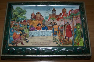 Alte Lebkuchen Truhe Kiste E Otto Schmidt Nürnberg Meistersinger Nürnberger Burg - Bild 1 von 12