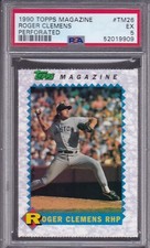 1990 Topps Magazine #TM26 ROGER CLEMENS PSA 5 EX Boston RED SOX  RARE 1/1 