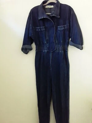 Mono vaquero azul Mizz Lizz talla 11/12 vintage años 80 hombreras cintura elástica Foto 1 de 4