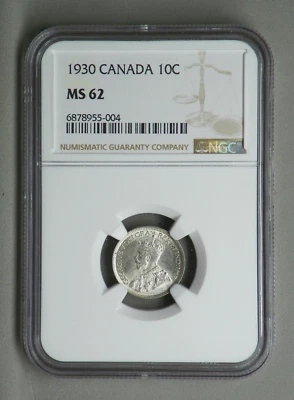 CANADA 1930 10 CENTS, NGC 62 - Image 1 of 4