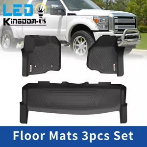 Floor Mats for 2012-2016 Ford F-250/F-350/F-450 SuperCrew Cab All Weather Liners - Picture 1 of 15