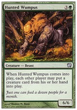 Hunted Wumpus X4 EX/NM 9th Edition MTG Magic Cards Green Uncommon