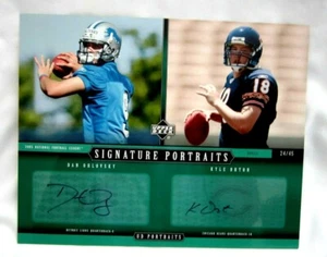 Dan Orlovsky/Kyle Orton 8x10 UD Portraits Signature Portraits#/45!Lions/Bears RC - Picture 1 of 4
