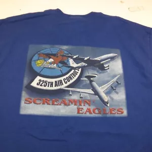 325o CAMISETA DE AVIÓN JET FUERZA AÉREA DE LA USAF L Screamin' Eagles - Imagen 1 de 4