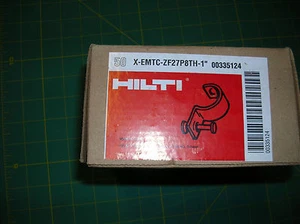 Hilti X-EMTC-ZF27P8TH-1" #00335124 50/Box BRAND NEW OLD STOCK 335124 NIB EMT 1" - Picture 1 of 4