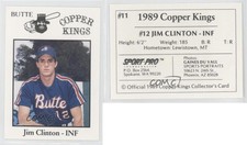 1989 Sport Pro Billings Mustangs Jim Clinton #11