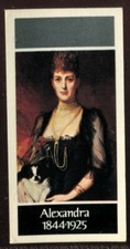 Tobacco Card, Carreras, Black Cat, KINGS & QUEENS OF ENGLAND, 1977,Alexandra,#48