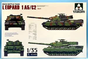 Takom 1/35 2004 Main Battle Tank Leopard 1 A5/C2 2 IN 1 Brand New Complete Kit - Picture 1 of 2