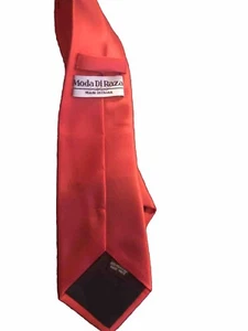 Moda Di Raza  Executive Red Tie 3.5” Handmade - Picture 1 of 3