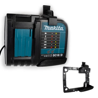 Wall Mount compatible with Makita 18V DC18SD Battery Charger | 3D Printed - Image 1 of 4