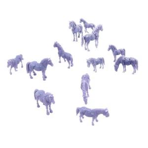 Outland Models Miniatures Horse Figure Set 1:64 S Gauge - Picture 1 of 2