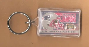 New England Patriots Super Bowl 38 Champions Licensed Key Ring - Picture 1 of 1
