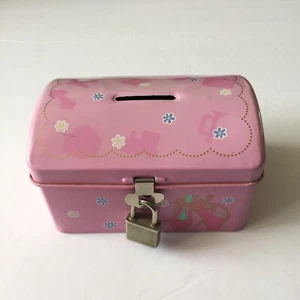 Vintage Sanrio 1995 - Ballet Slippers Pink Metal Box - Damaged - Picture 1 of 7
