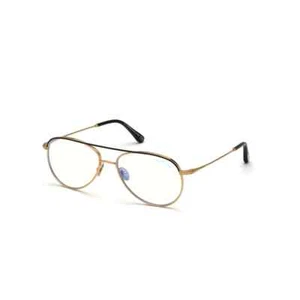 Tom Ford TF5693-B 030 Gold Aviator Titanium Metal Eyeglasses Frame 57-16-145 - Picture 1 of 7