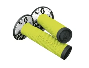 Coppia Manopole Scott Grip SX II + Donut Doppia Densità Giallo Fluo Cross Enduro - Imagen 1 de 2