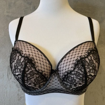 Sujetador Bralette VS Victoria Secret Dream Angels Elegante Encaje Íntimo 34DD Foto 1 de 4