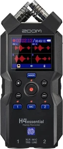 ZOOM H4essential Handy Recorder Black 32-bit float 4-track time code Podcas - Picture 1 of 5