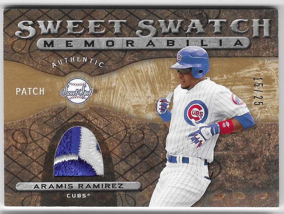 TARJETA PARCHE ARAMIS RAMIREZ 2009 UD SWEET SPOT USADA EN JUEGOS #15/25! Foto 1 de 1