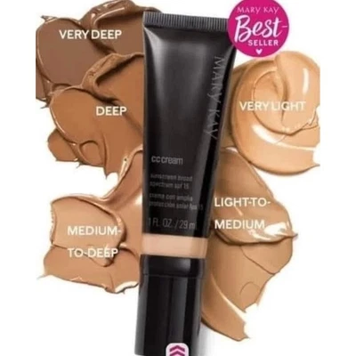 Mary Kay CC Cream Sunscreen Broad Spectrum SPF 15 Very Deep 1 Fl Oz New - Image 1 of 4