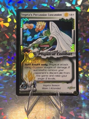Dragon Ball Z Dbz Vegeta's Percussion Concussion Promo # L6-1 Limited Foil - Image 1 of 3