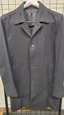 NEW Theory Wool Cashmere Overcoat Topcoat Size 38R  - Image 1 of 4